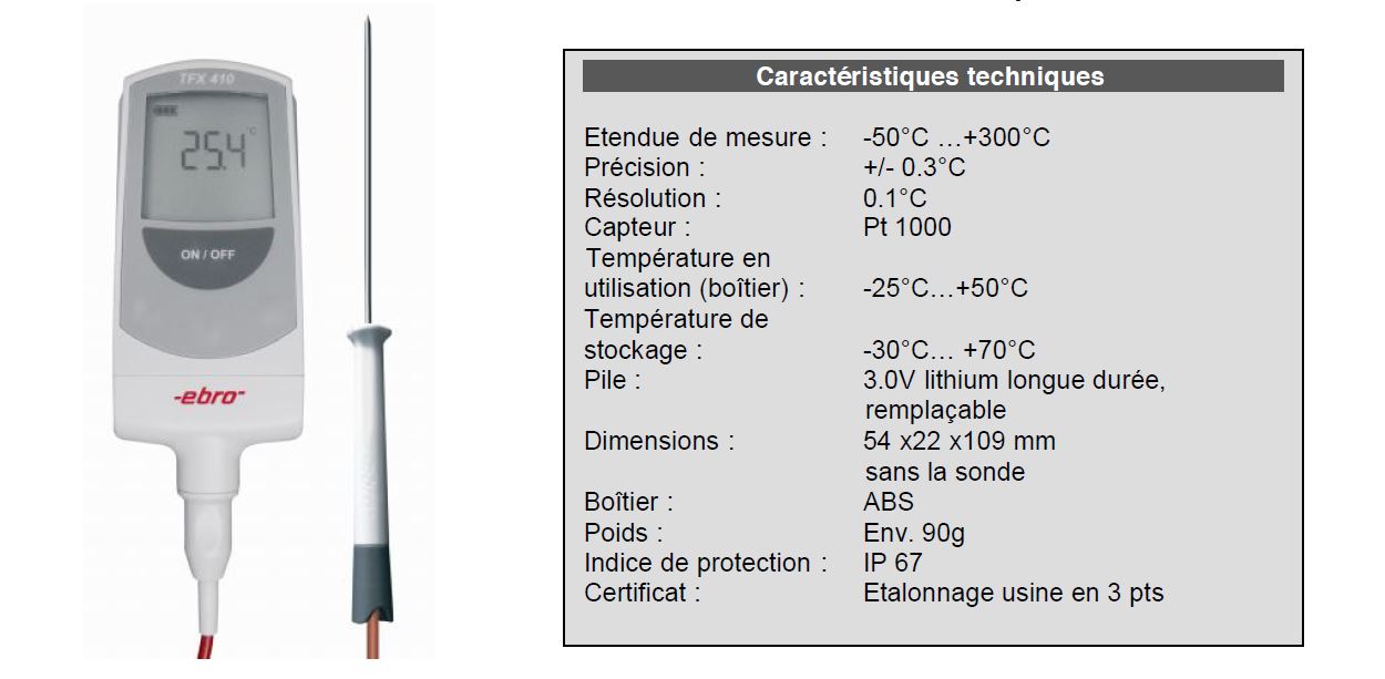 Choisir un thermomètre à sonde professionnel précis